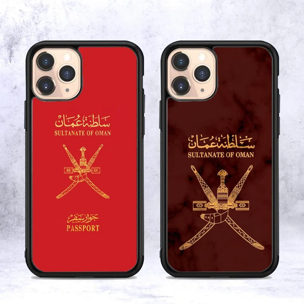 

Oman Passport Flag Phone Case Silicone PC+TPU For For IPhone 11 12 13 14 15 16 Plus Pro Max Cover