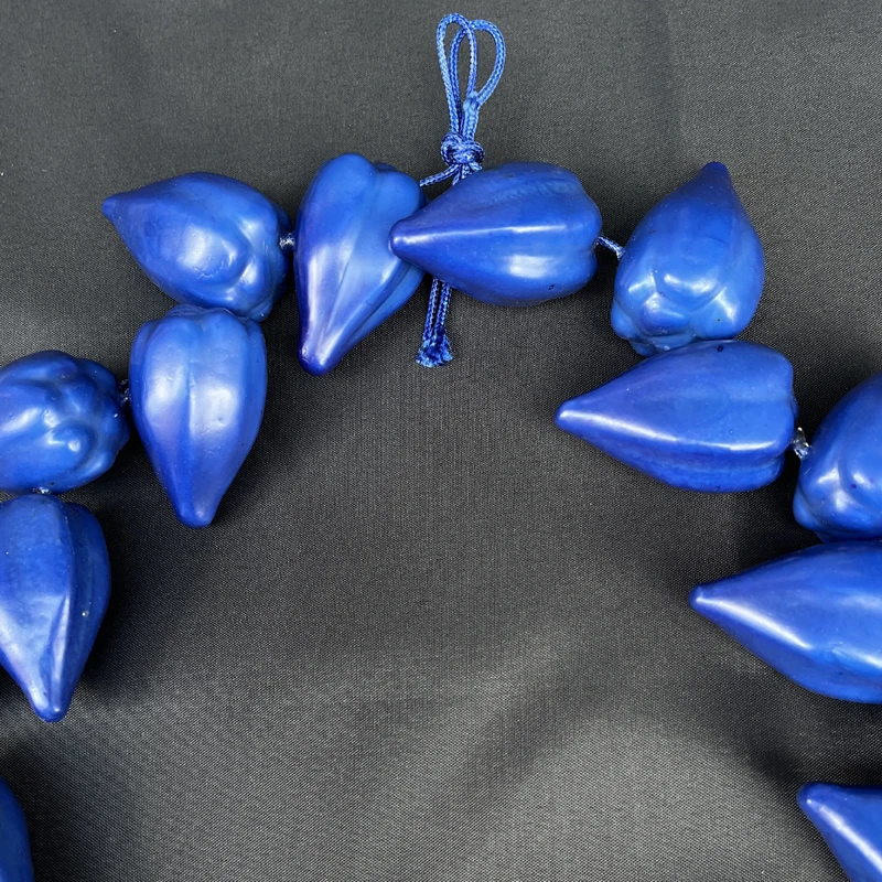 Samoan Chief Necklace Ula Fala Tribal Handmade Traditional UlaFala Mens Lei Polynesian Pacific Islander Tapa Cloth Wearable Art