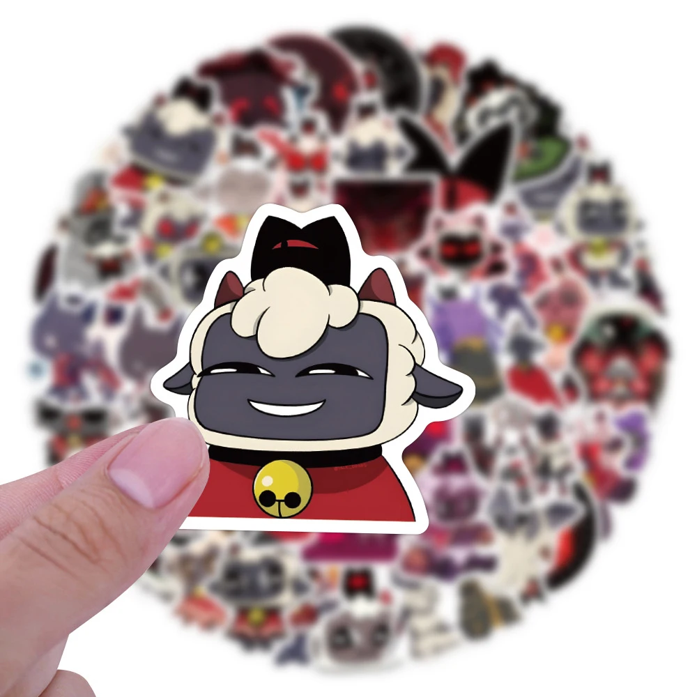 10/30/50/120pcs Cult of the Lamb Cartoon Stickers Hot Game Decals DIY Suitcase Luggage Scrapbook Reward Classic Graffiti Sticker view 3