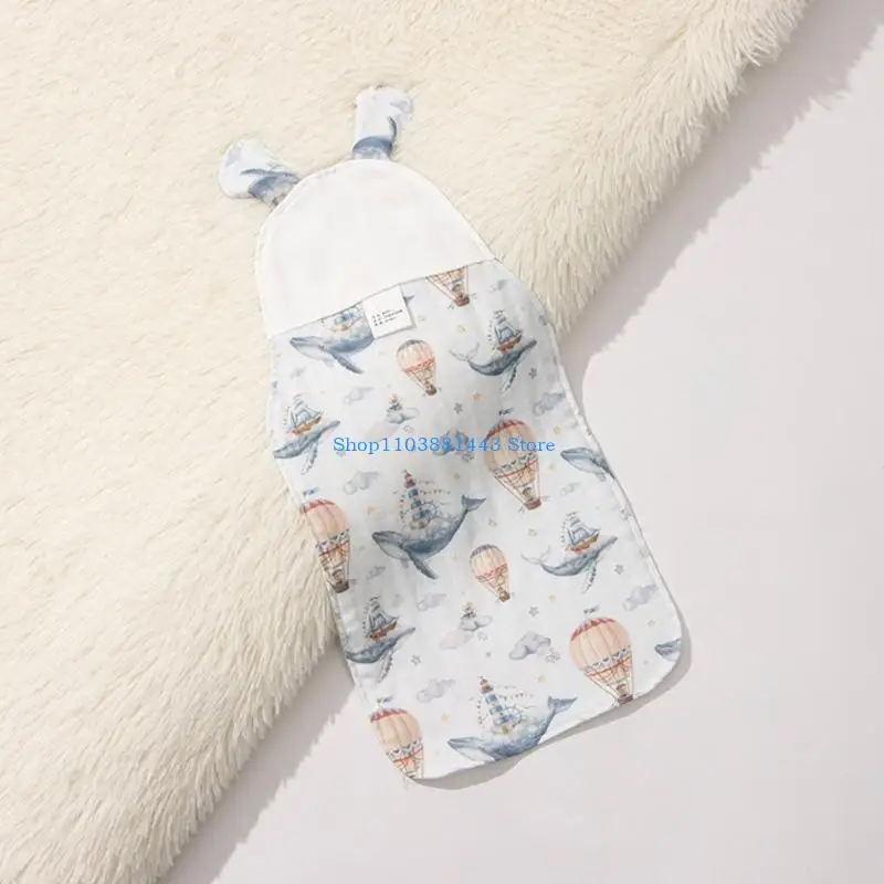 Q6RE Breathable Infant Sweat Absorbing Cloth Cartoon Multipurpose Backrest Sweat Absorbent Towel for Active Kids