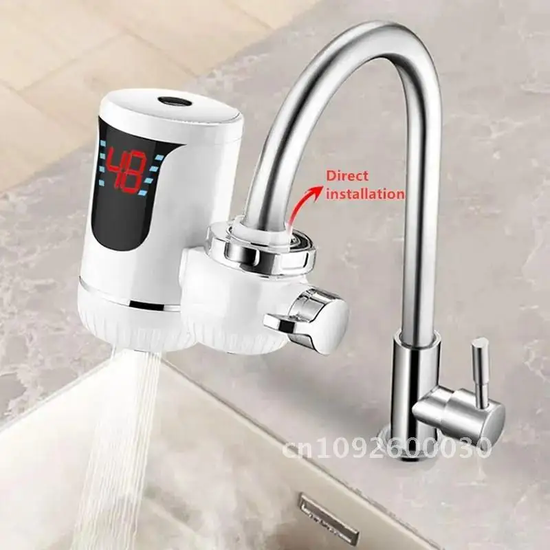 Kitchen Appliance Instant Tankless Electric Water Faucet Flowing Mixer Heated Faucet Heating Heat Digital Instantaneous Display