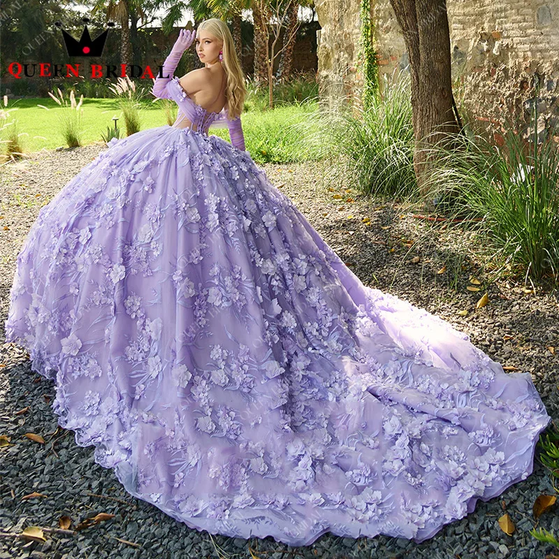 Exquisite Appliques Quinceanera Dresses 3/4 Sleeve Sweetheart Off Shoulder Birthday Gowns Vestidos De 15 Quinceañera Custom H57X