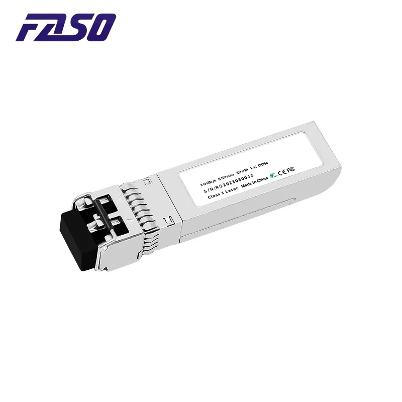 

10G SR SFP+ Module Multi-Mode Duplex LC Gigabit 850nm 300m Fiber SFP Transceiver Module Compatible with Cisco/Mikrotik Switch