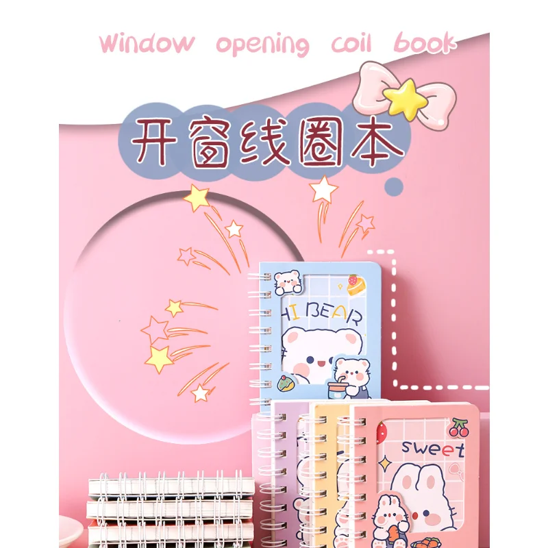 4 teile/satz A7 Journal Notebook Cartoon Kleine Notebook Niedlich Notizblock kinder Schreibwaren Kawaii Notebook