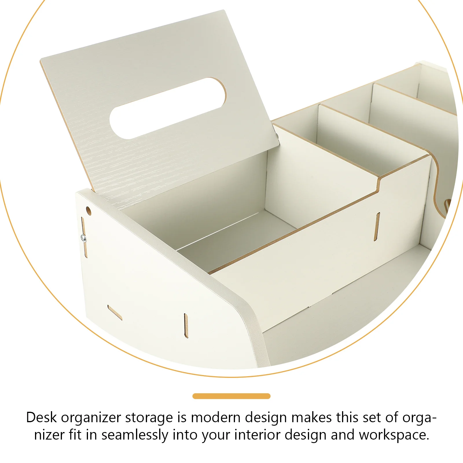 Desk Storage File Drawer Pen Holder Office Supplies Stationary Organizer With Lock Desktop Container Multifunction School