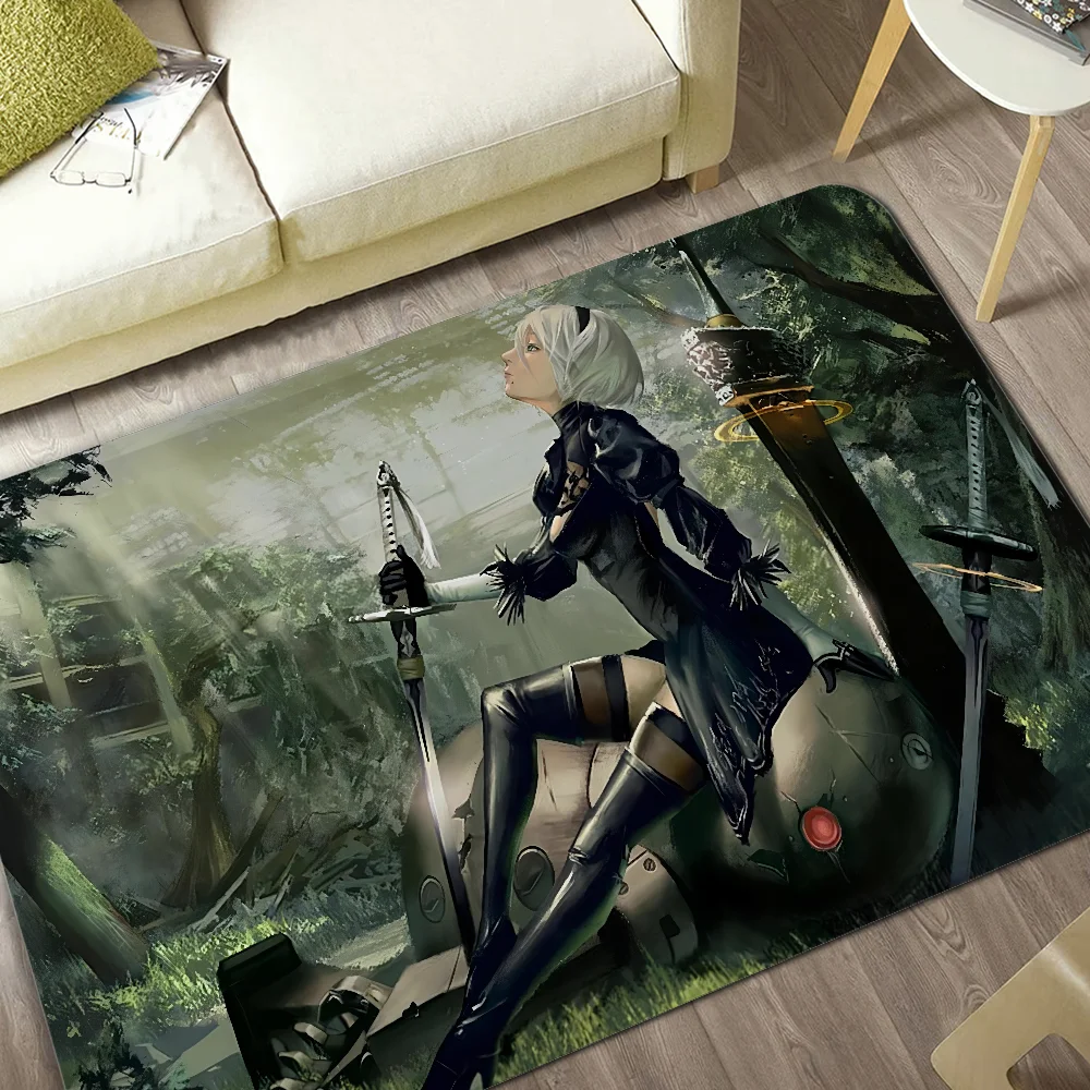 NieR-Automata Long Rugs Nordic Style Home Doormat Bathroom-Toilet Mats Bedroom Modern Home Decor