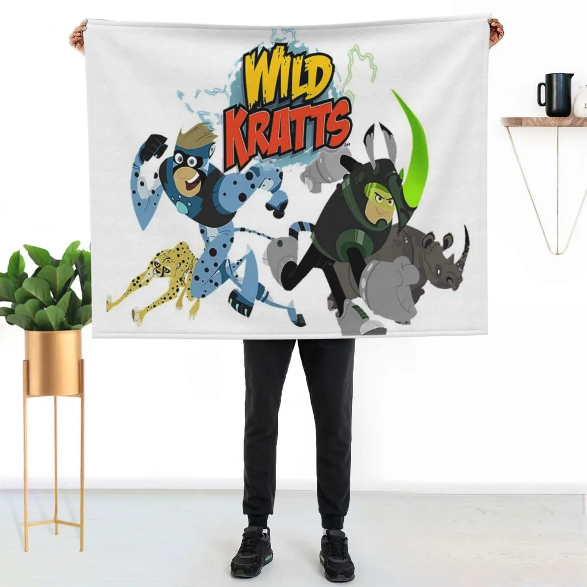 Wild Kratts Throw Blanket Luxurious Soft Fuzzy Blanket for Sofa Bed