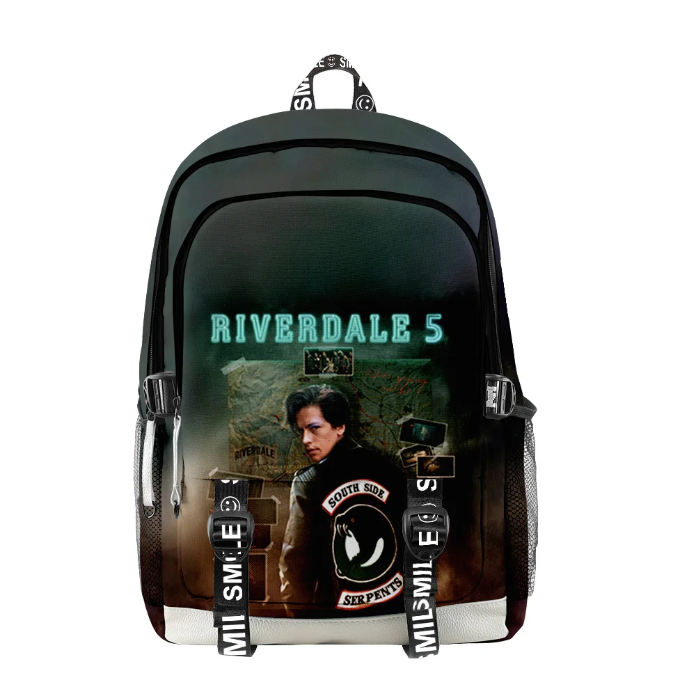 Trendy Popular TV Riverdale Season 5 School Bags Unisex 3D Print Oxford Waterproof Notebook multifunction Travel Backpacks image 6