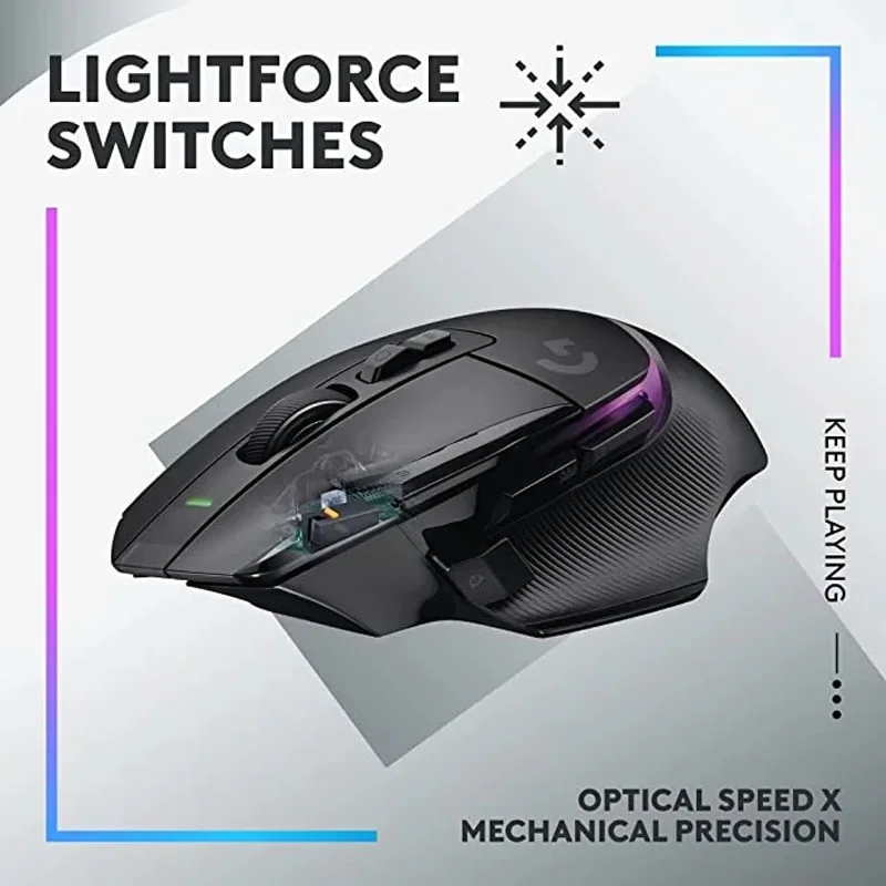 OriginaLogitech G502X PLUS LIGHTSPEED Wireless RGB Gaming Mouse - Optical mouse with LIGHTFORCE hybrid switches, LIGHTSYNC RGB,