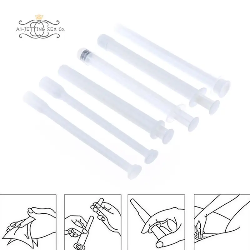 5Pcs/set Fashion Vaginal Applicator Lubricant Injector Syringe Lube Launcher Health Care Tools