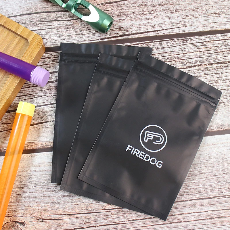 FIREDOG 50/100 PCS Smell Proof Mylar Bags Resealable Odor Protection Holographic Packaging Pouch