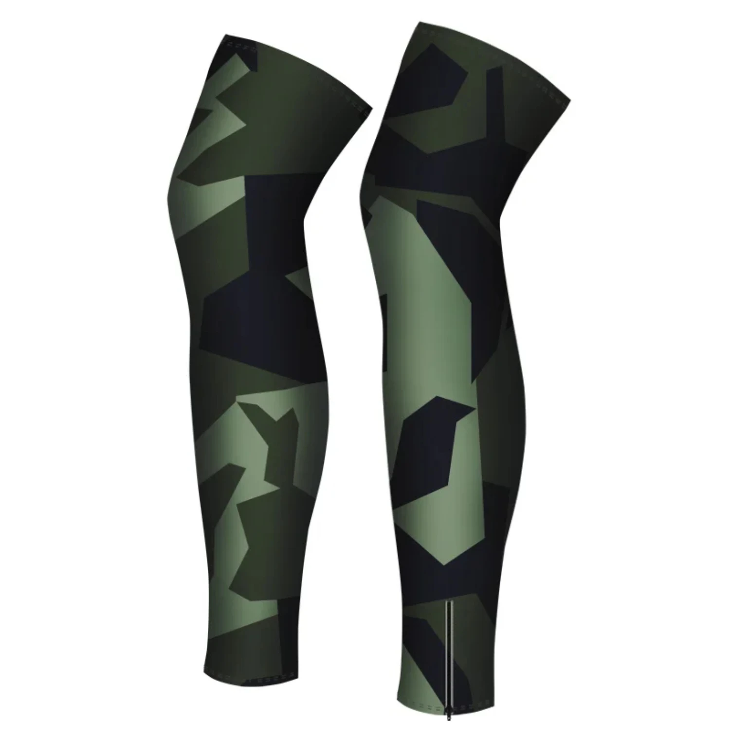 Outdoor Camo Cycling Hiking Leg Sleeve, UV Sun Windproof, Warm Bike Anti-slip, Basketball Riding, Bicycle Protect Sport Cover