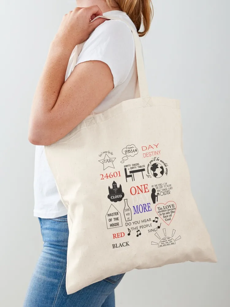 

Les Miserables Quotes 288 Tote Bag Women's bags Women's beach bags Woman shopper bag sacs de shopping