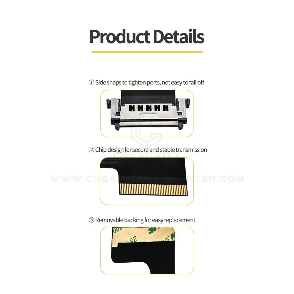 3D Printing Spare Parts K1 Screen Cable Suitable for K1C/K1SE Full Color Touch Screen Kit 3D Printer Accessories