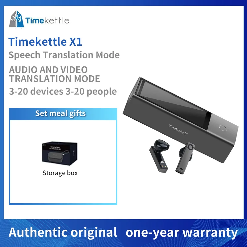 Переводчик Timekettle X1 AI, концентратор, автономный двусторонний одночасный переводчик, наушники-переводчики, языковой переводчик устройств