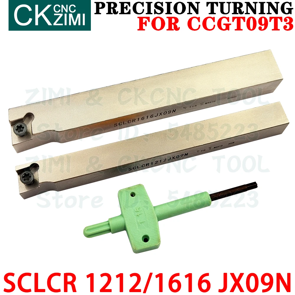 SCLCR 1212JX09N SCLCR 1616JX09N SCLCR1212JX09N SCLCR1616JX09N Portaherramientas de torneado externo Acabado de la máquina de centrado Herramientas de corte CNC para CCGT09T3 CCGT 09T3 Inserto giratorio