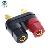 Banana plugs Couple Red Black Connector Amplifiers Binding Post Banana Speaker Plug Jack