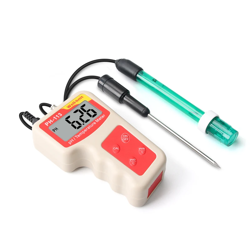 

100% Brand New Portable PH / Temperature Meter 0.01 High Precision 2 In 1 Digital LCD Water Quality Tester Aquarium Acid Meter