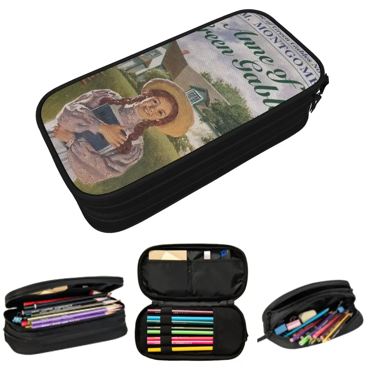 

Anne Of Green Gables Pencil Cases Big Capacity Pen Bags Pen Box Pencil Pouch For Boys Girls Students Stationery School Office