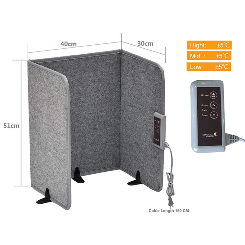 맞춤형 겨울 쿠션 접이식 발 히터, 전기 온열 3 피스 스테레오 난방 발 워머 패드, 새로운 디자인