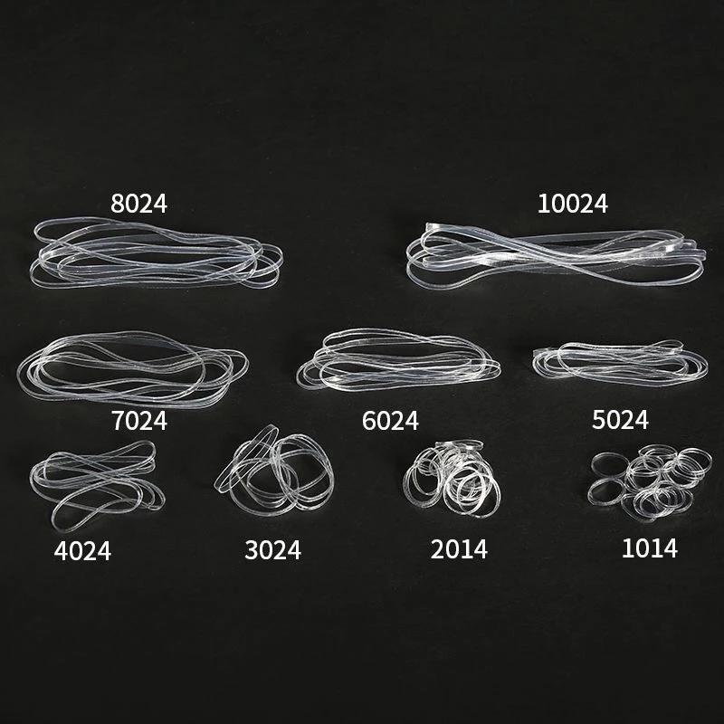 100PCS/Lot Flexibility High Quality Transparent Rubber Band Elastic Bands Rubber Hair Band Ring Women Girls Hair Tie Rope