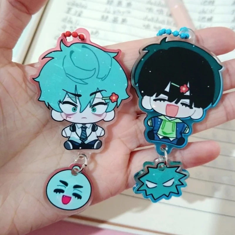 Anime Alien Stage Ivan Till Cosplay Key Chain Q-version Character Bag Pendant Acrylic Keychains Keyring Accessories