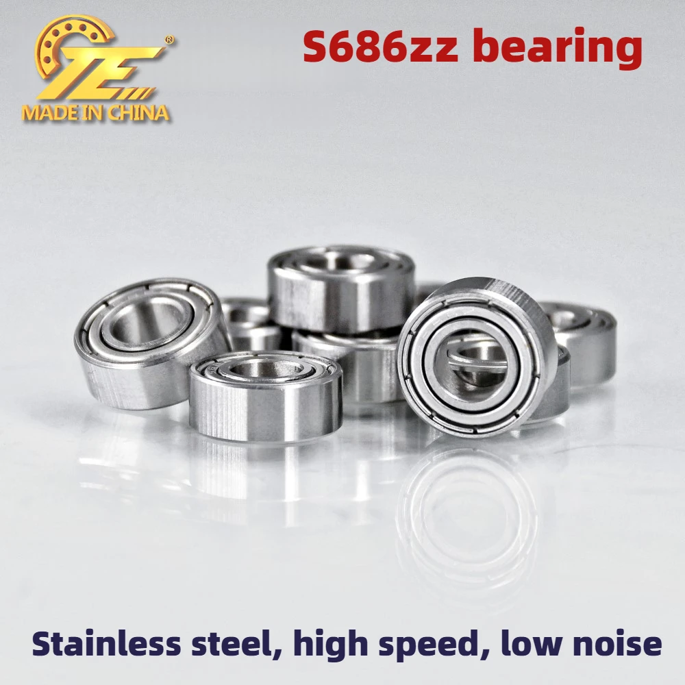 2PCS factory custom miniature deep groove ball 420 stainless steel bearing S686ZZ 6 * 13 * 5 custom juicer bearing