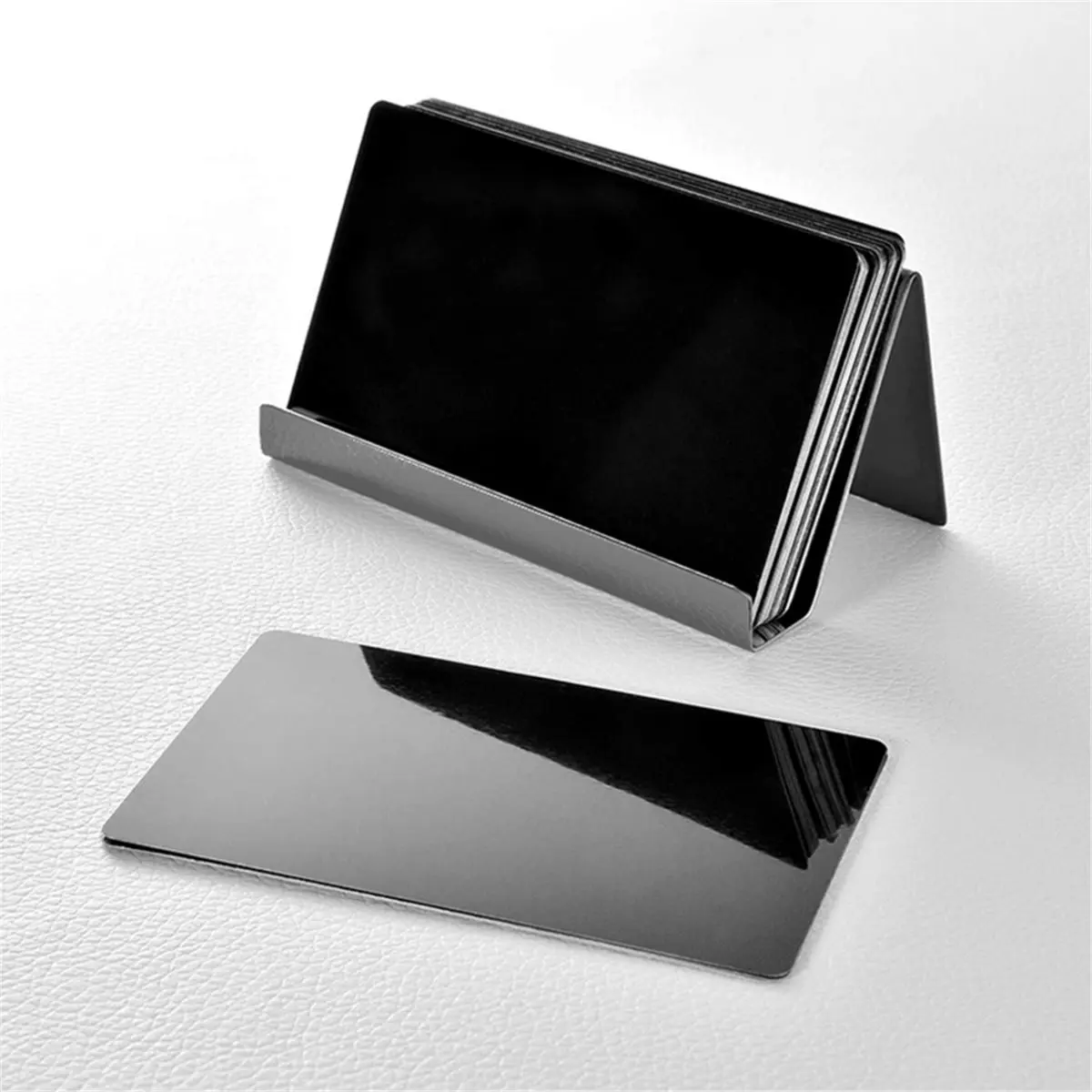 2 Pieces Business Card Holder Desktop Stand Desktop Business CardHolders Desktop Name Card Holders Business Office