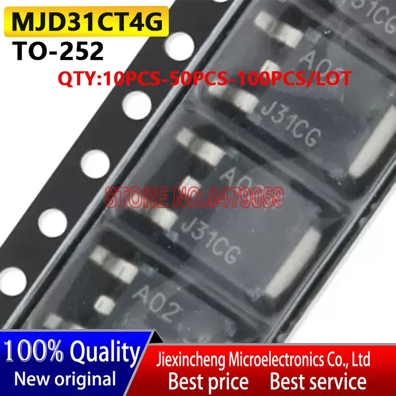 (10PCS-100PCS/LOT) MJD31CT4G marking：J31CG TO252 MJD31C MOSFET New original