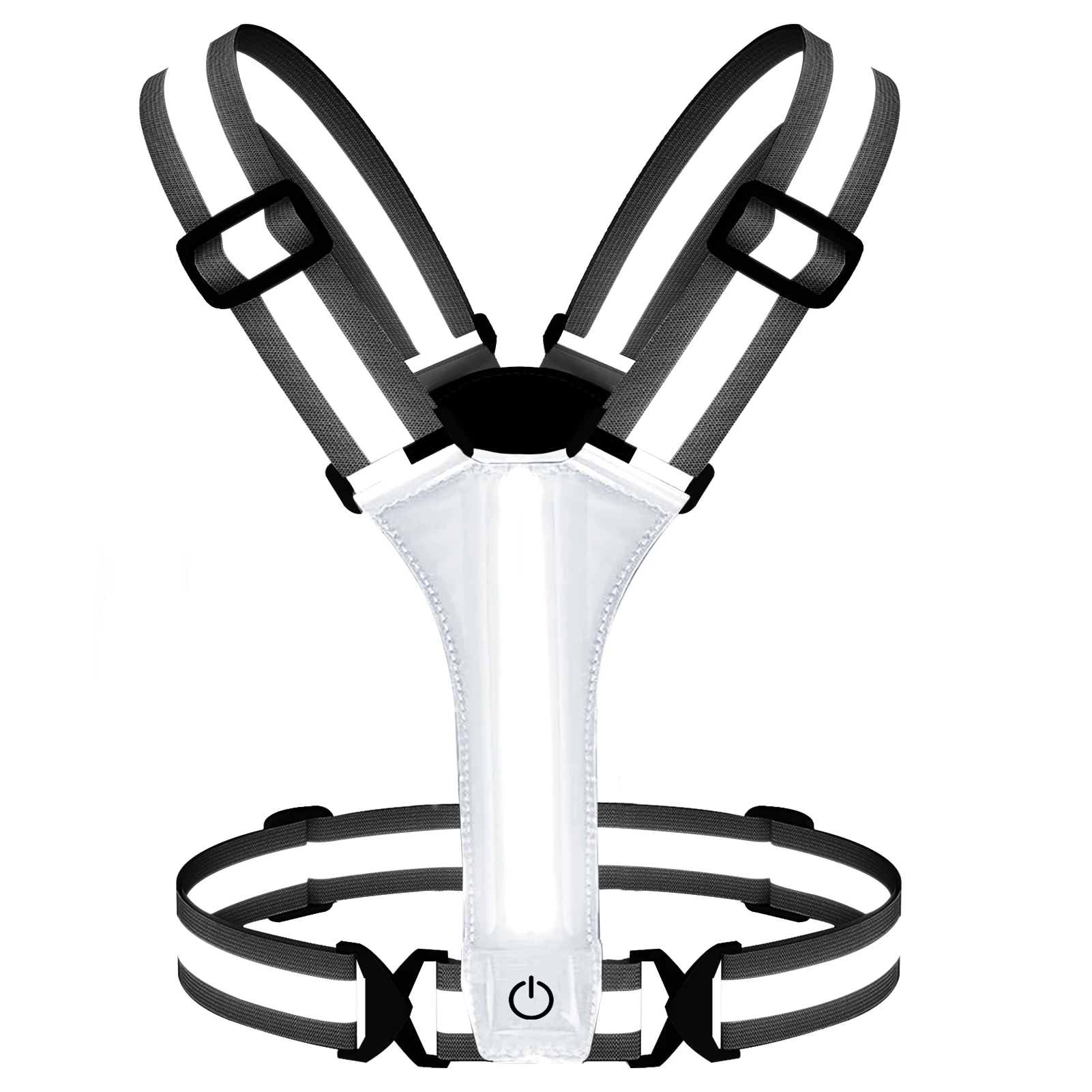 LED-reflecterend vest Hardloopuitrusting USB oplaadbaar LED-lichtvest Hoge zichtbaarheid Hardlooplichten voor joggen Hardlopen Wandelen - afbeelding 2