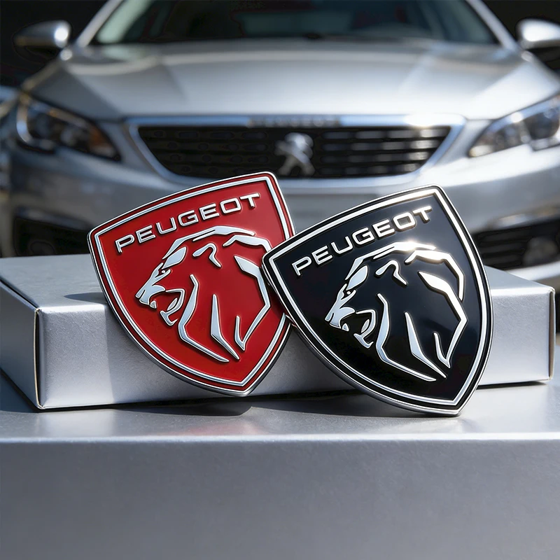

1 шт., 4 цвета, 6*6,5 см, металлическая наклейка на автомобиль для Peugeot 206, 307, 308, 207, логотип, эмблема, украшение для кузова, крыла, багажника, аксессуары