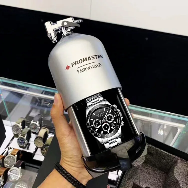 

new arrived 2025 Men's Quartz Watch Popular Three Eye Circular Multifunctional Sports Waterproof Fully Automatic Quartz Watch
