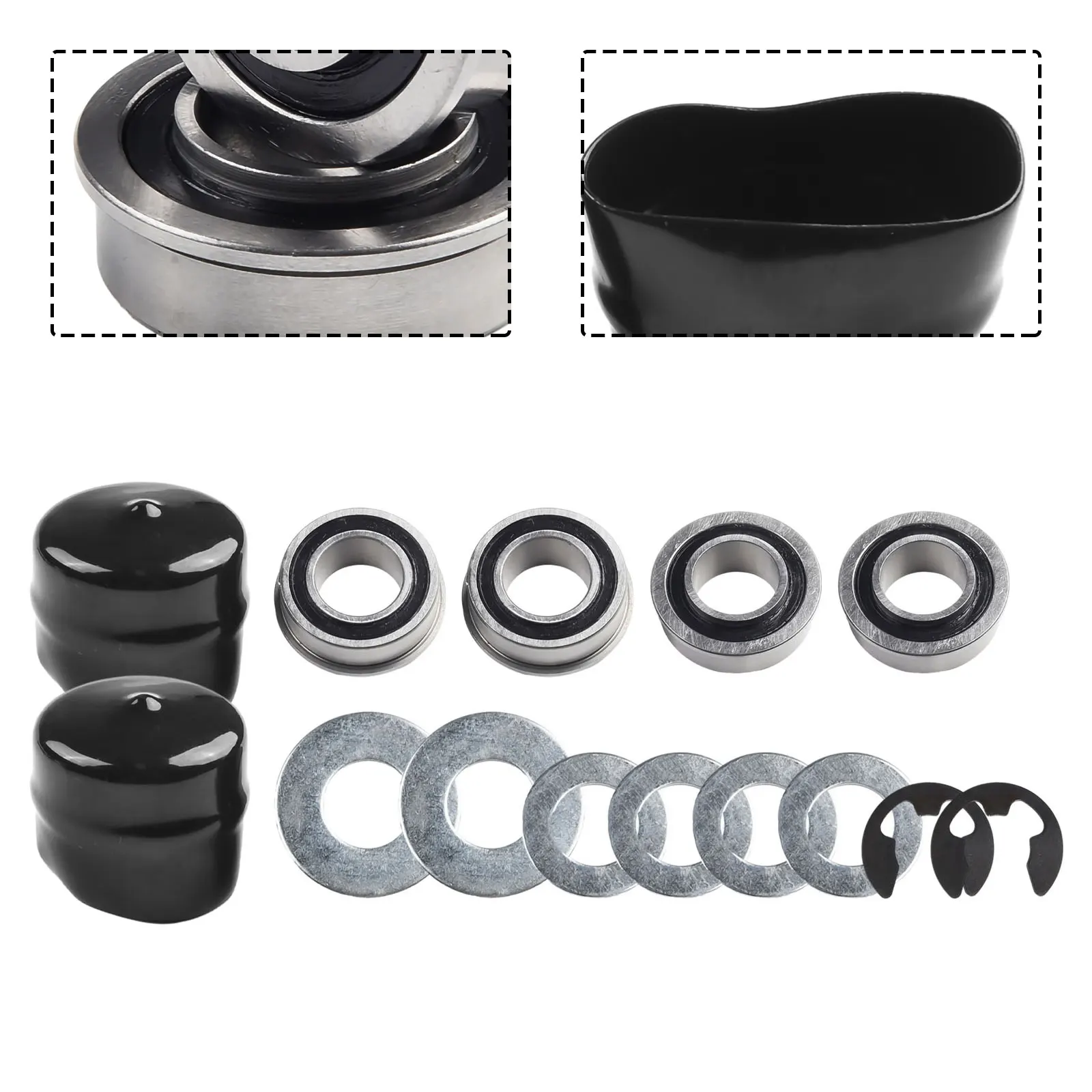 1 Set Front Wheel Bushing To Bearing Conversion Kit For Craftsman For Poulan For For Murray Lawn Mower Fits 532009040 532124959