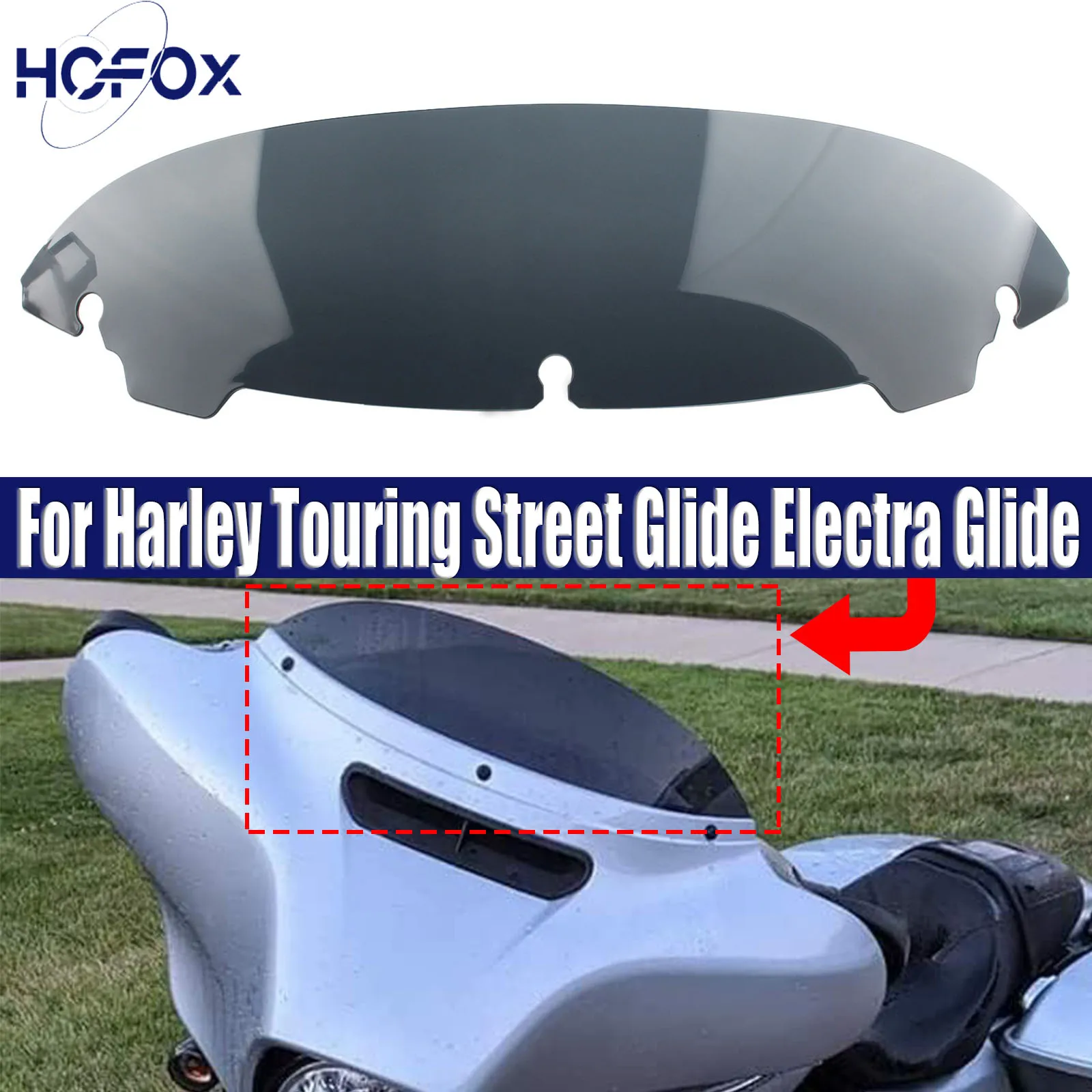 

For Harley Touring Street Glide Electra Glide Ultra Limited Tri Glide Windshield Windscreens Accessories Touring Screen