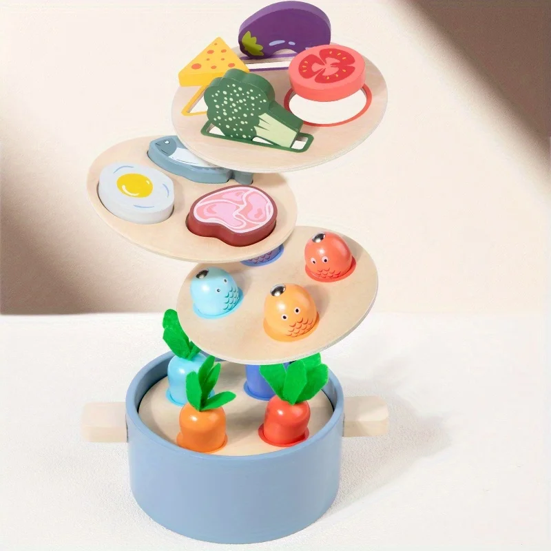 Houten Montessori-keukenspeelgoedset - Kinderen doen alsof kookketel voor peuters, educatief spelen en leren, speelgoed en geschenken