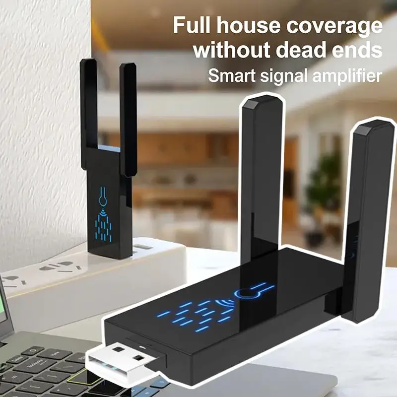 

Dual Band 1300Mbps WiFi USB Adapter 2.4G/5Ghz Wi-Fi Dongle USB3.0 802.11AC 4-Antenna Wireless Receiver For PC/Laptop Driver Free