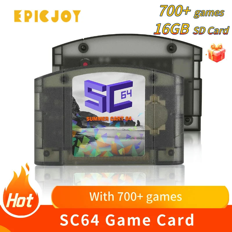 SummerCart64 Open Source N64 Game Card For Nintendo 64 Game Card with 64DD Emulation Compatibility 700+games and 64DD Games