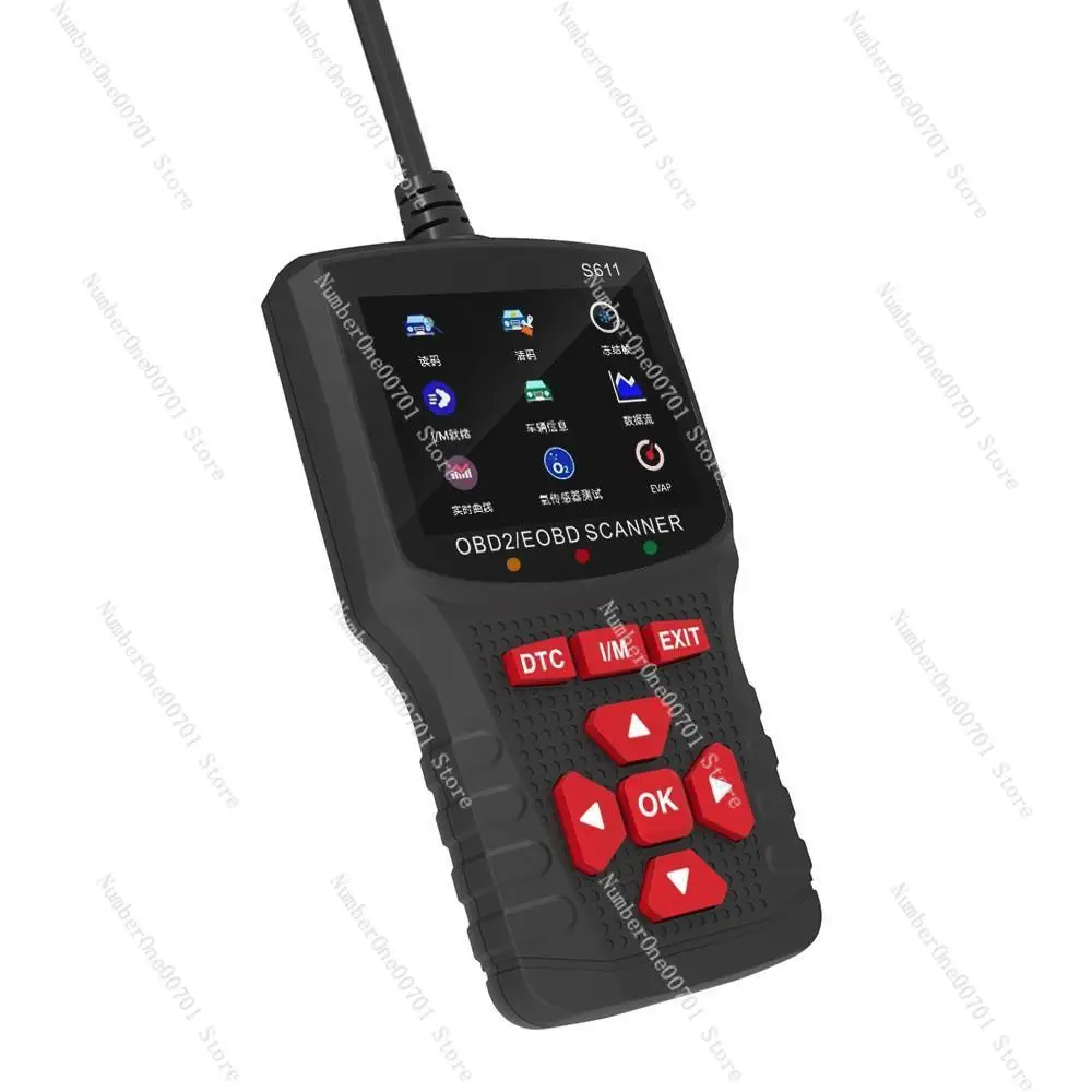 S611 OBDII Car Engine Fault Diagnosis Instrument Voltage Battery Tester ELM327 Code Reader