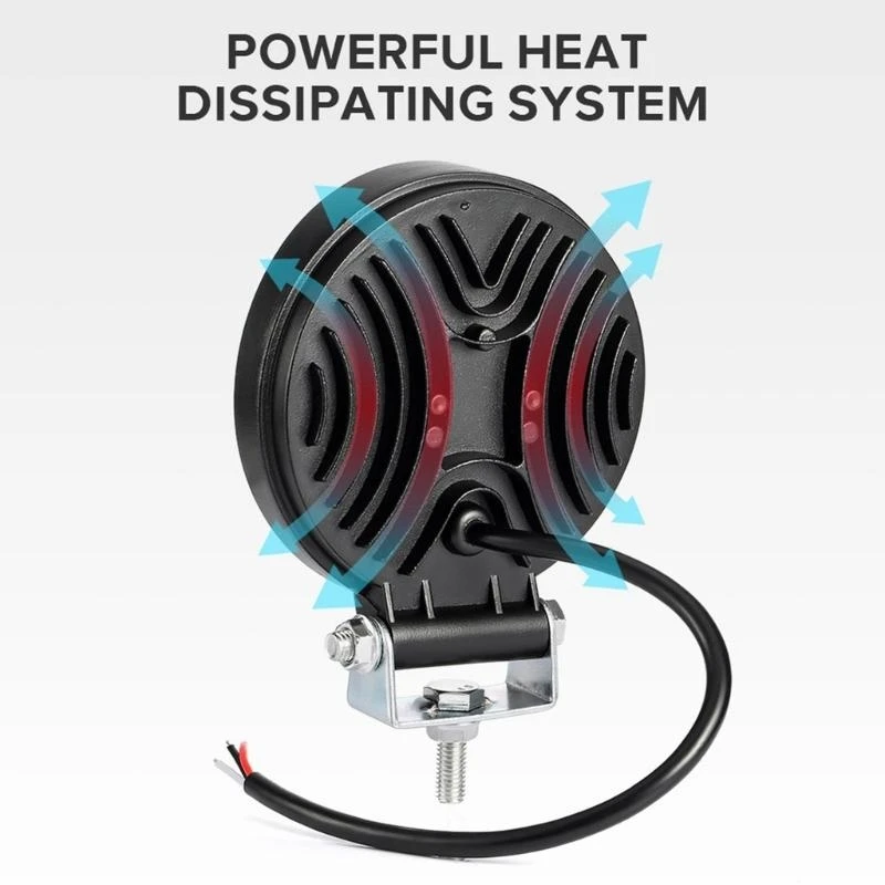 

2pcs Spots Flood Combo Beam LED Work Light for Truck Pickup SUV 4in Spots Flood Light 12600LM Offroad Driving Fog Lamp