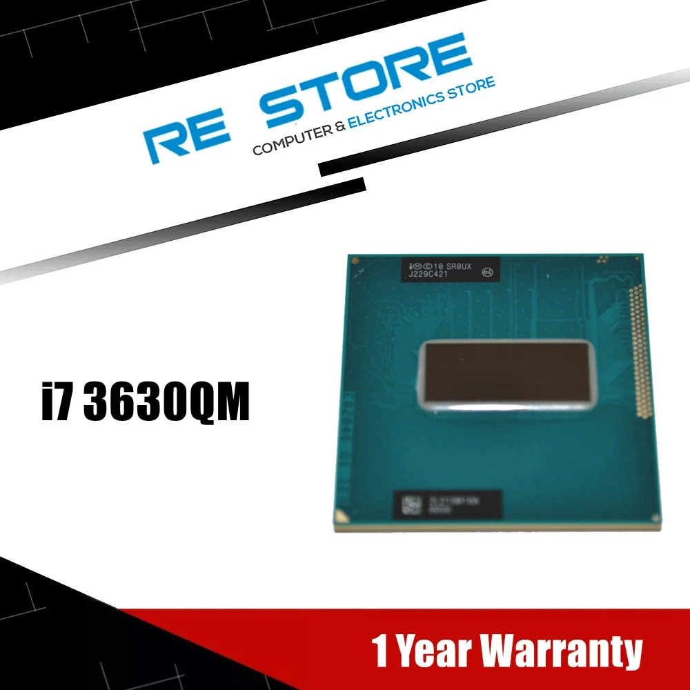 Nuevo procesador Intel i7 3630QM SR0UX PGA 2,4 GHz Quad Core 6MB Cache TDP 45W 22nm CPU para ordenador portátil Socket G2 HM76 HM77 I7-3630qm