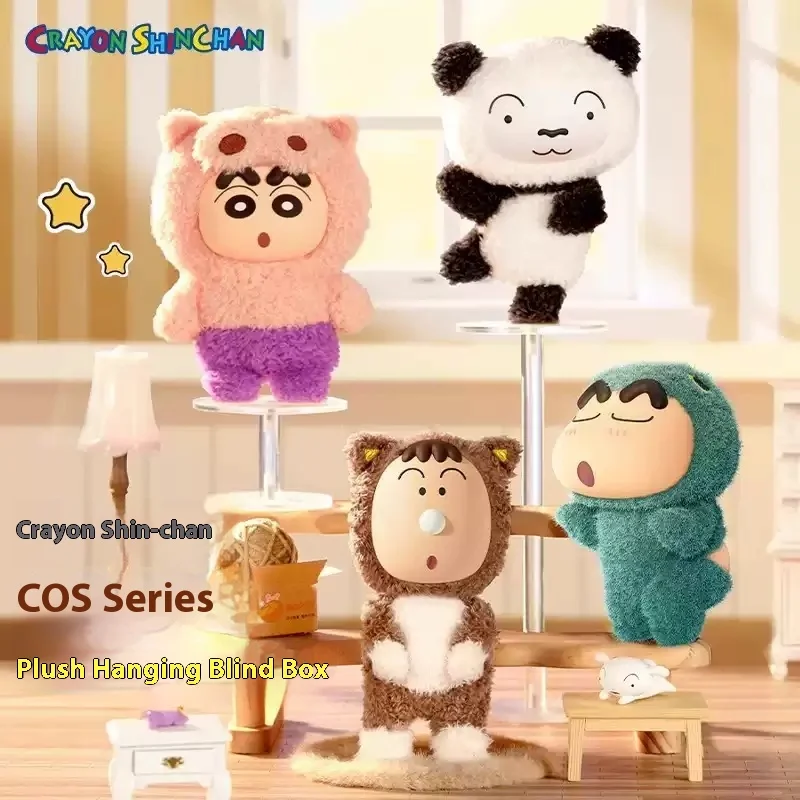 

Original Crayon Shinchan Cos Series Plushie Blind Box Cute Pendant Trendy Collectible Figure Kawaii Doll Girls Gift