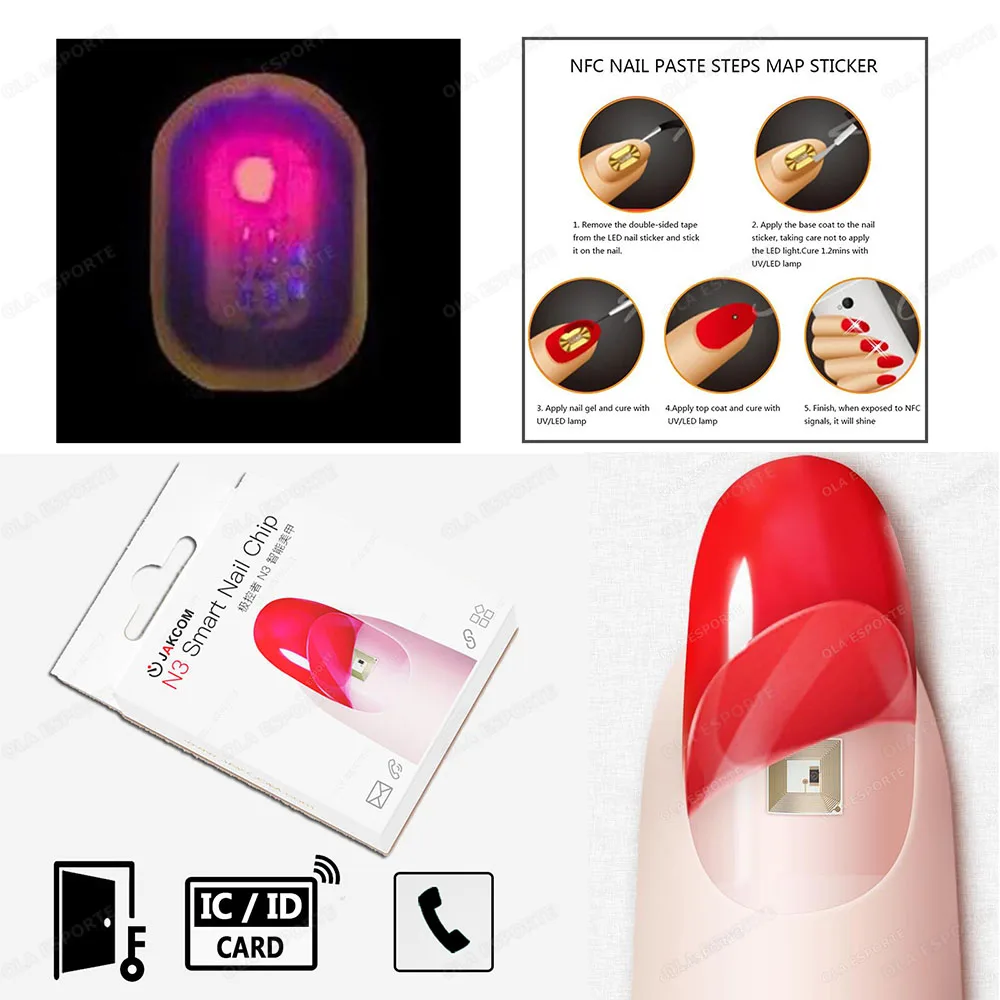 N3 Super Value Smart Nail New Multi Function Chip Intelligent Nail No Charge Required NFC Smart Wearable Gadget For Phone Call