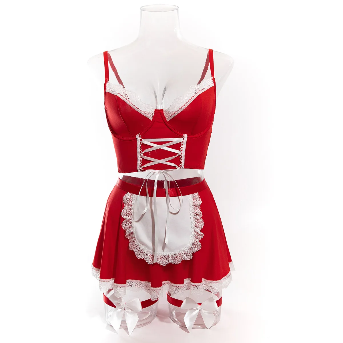 

Косплей горничной, комплект сексуального нижнего белья, топы на шнуровке, юбка, сексуальное нижнее белье для тела, женское нижнее белье, костюм толькоfans, ночные наряды, праздничное платье