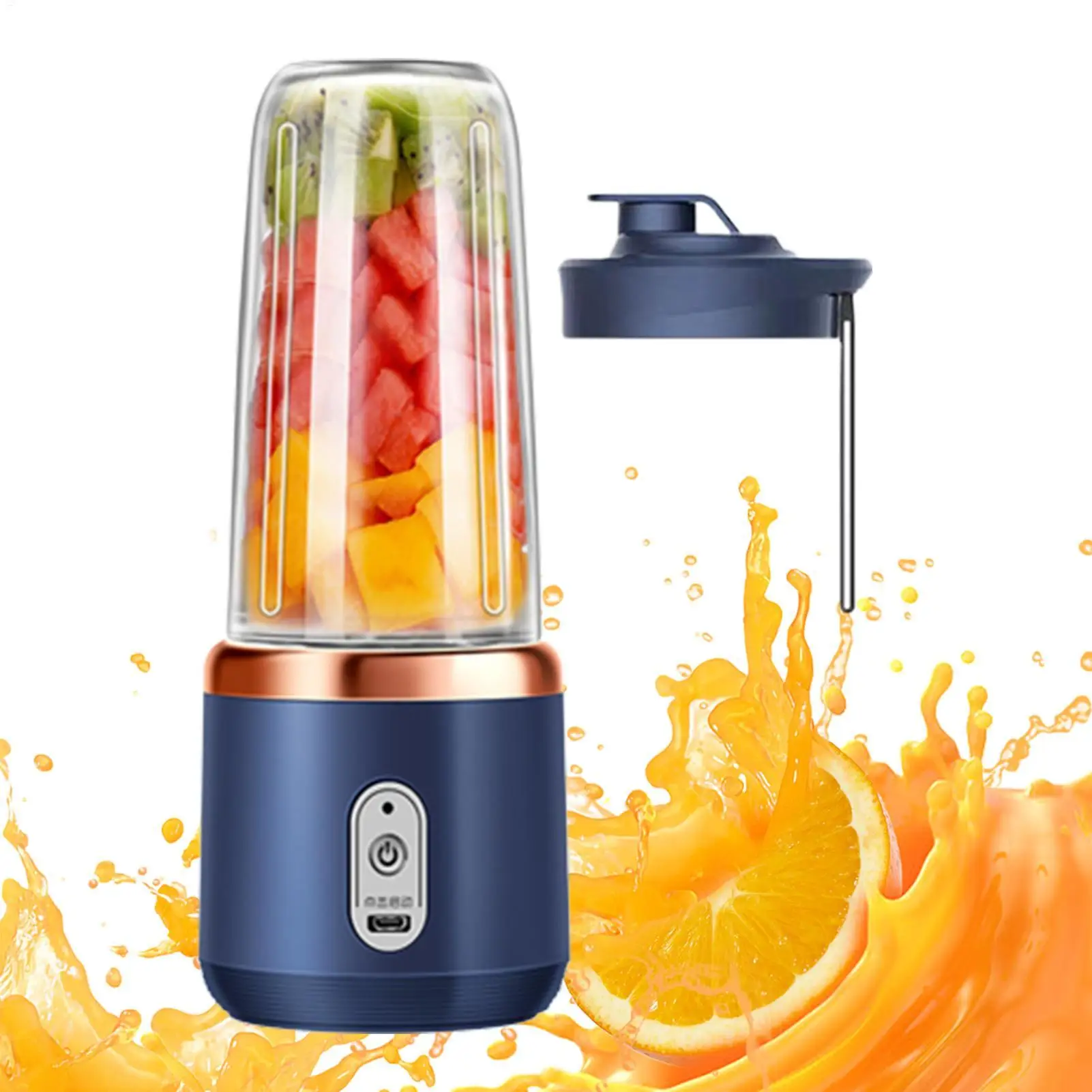 New Portable Electric Blender 40W USB Rechargeable Cordless Juicer High Powerful Juicer Cup For Smoothie Milkshake Juice Food