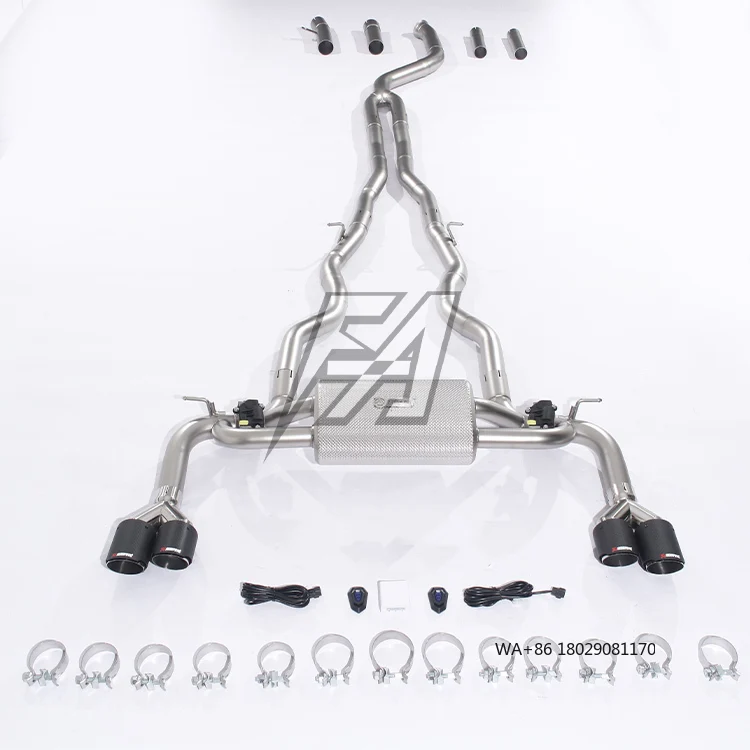 

For 840i G16 3.0T 2022 Exhaust System Middle Tail High Performance Cat Back Exhaust Pipe Electric Valve Exhaust Muffler