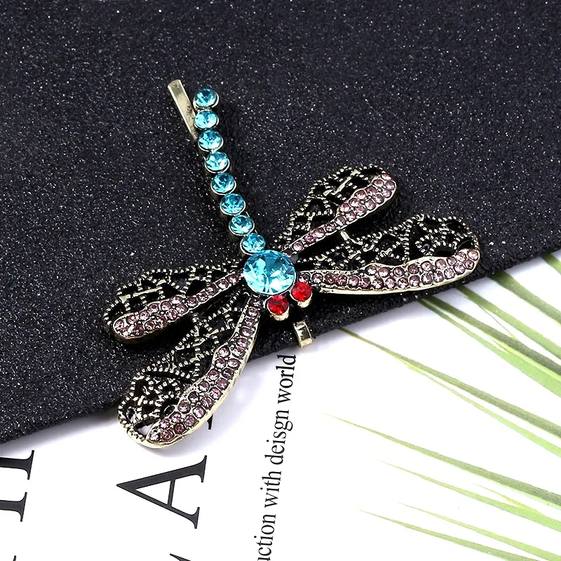 Halloween Gift Horror Movie Ghost Mother Retro Crystal Butterfly Hair Accessories Caroline Hairpin Dragonfly Word Clip Headdress