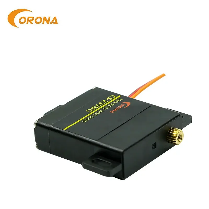 Corona CS239MG – servomoteur numérique bon marché, mini pour robot, servo à ailes métalliques fines