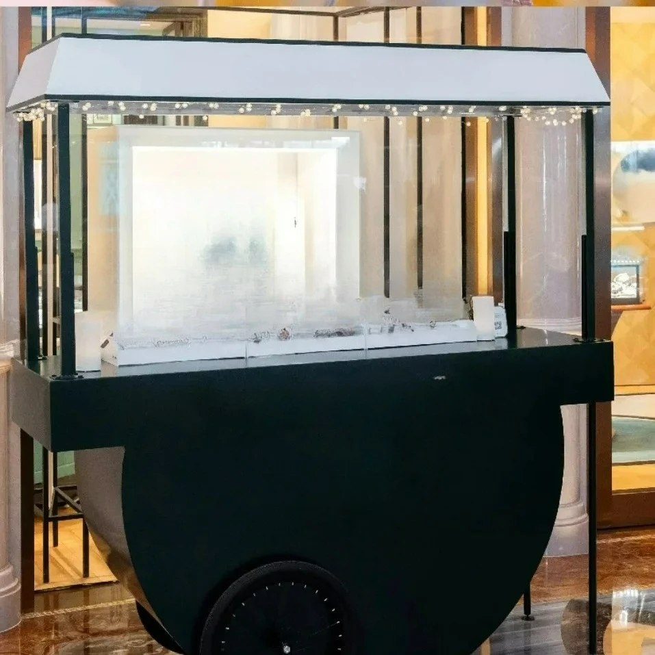 Customizable Christmas Commercial Display Floats Movable Shopping malls Supermarket counters Sale carts