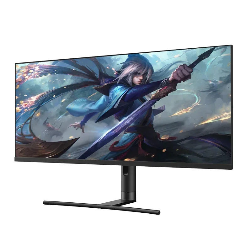 frameless 40 inch flat screen adjustable base lcd  gaming  4K  HDR600 with speaker and led light bar effect