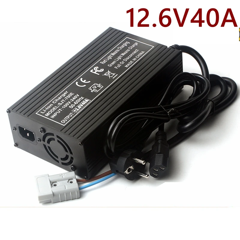 

900W 12V 40A Charger 12.6V 40A Li-ion Fast Chargers For 3S 11.1V 10.8V 12 Volt Lithium Energy Storage RV UPS Solar Battery